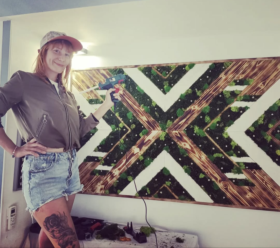 Tableau avec Mousse végétale stabilisée pour un Hotel