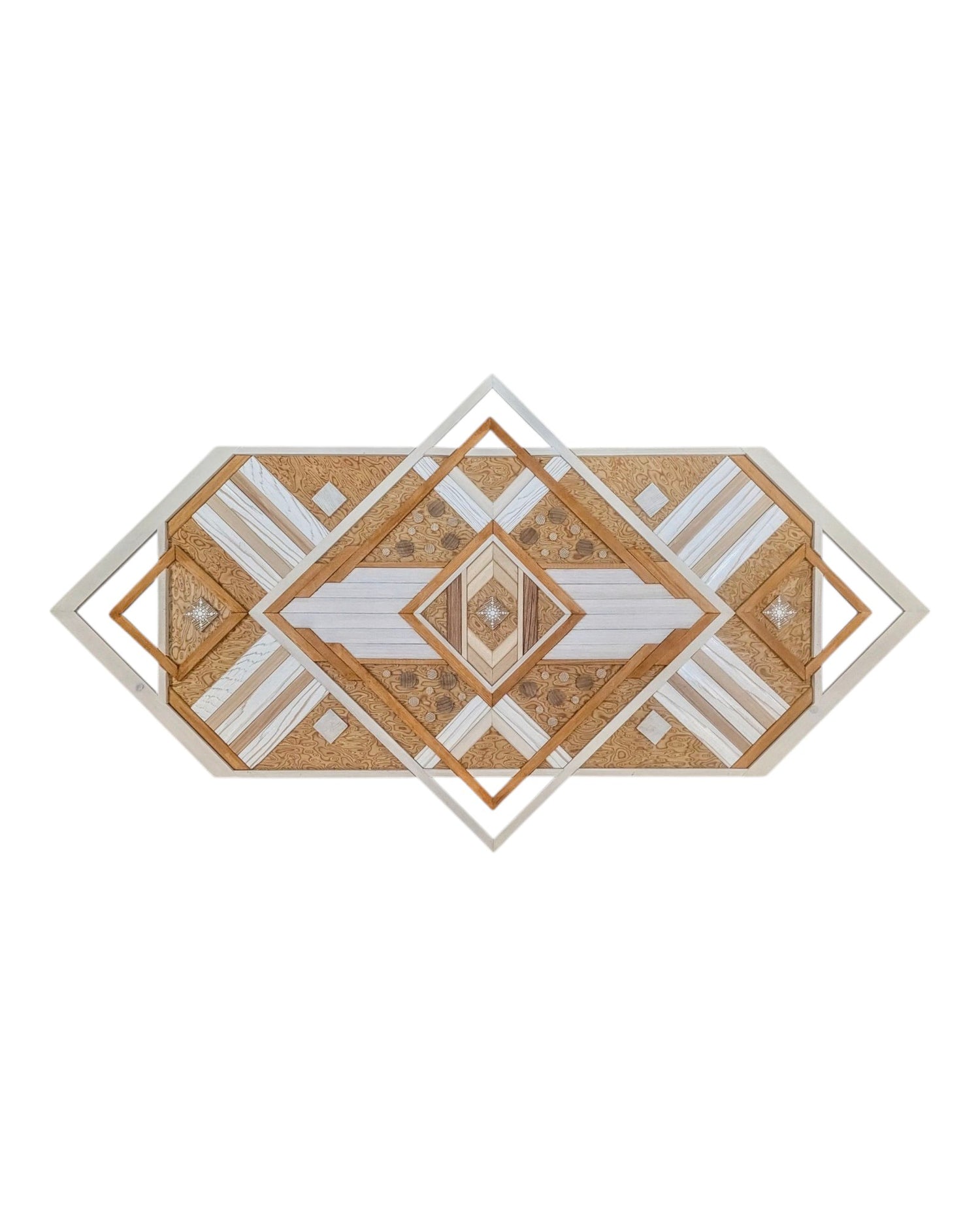 Tableaux Geometriques en Bois Mosaique