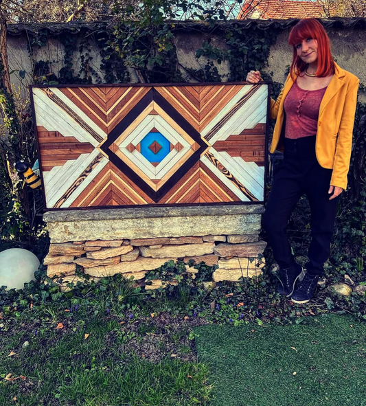 Tableau en bois de chène pour un particulier